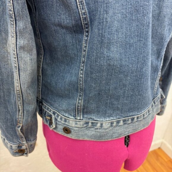 Lucky Brand Classic Jean Jacket, Distressed, Small - Picture 7 of 8
